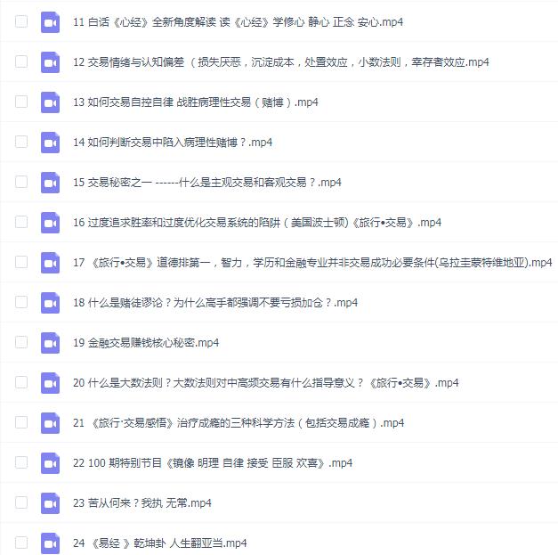 飞云金教《交易心理学、交易哲学》
